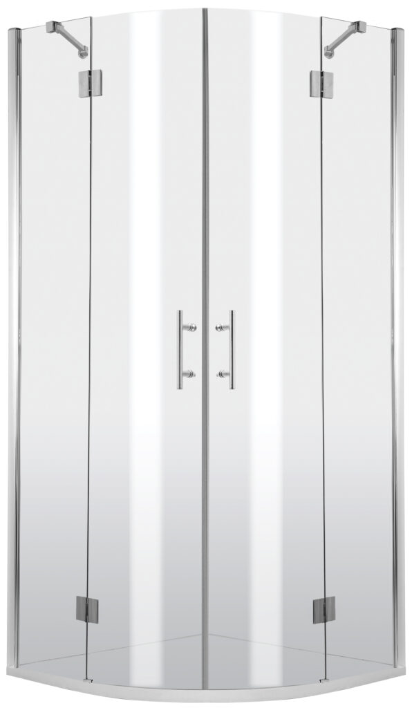 Kabina prysznicowa półokrągła 80×80 cm – czteroszybowa