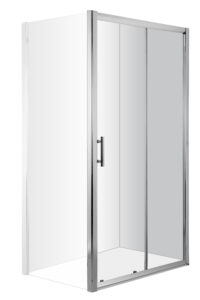Drzwi prysznicowe wnękowe 120 cm – przesuwne