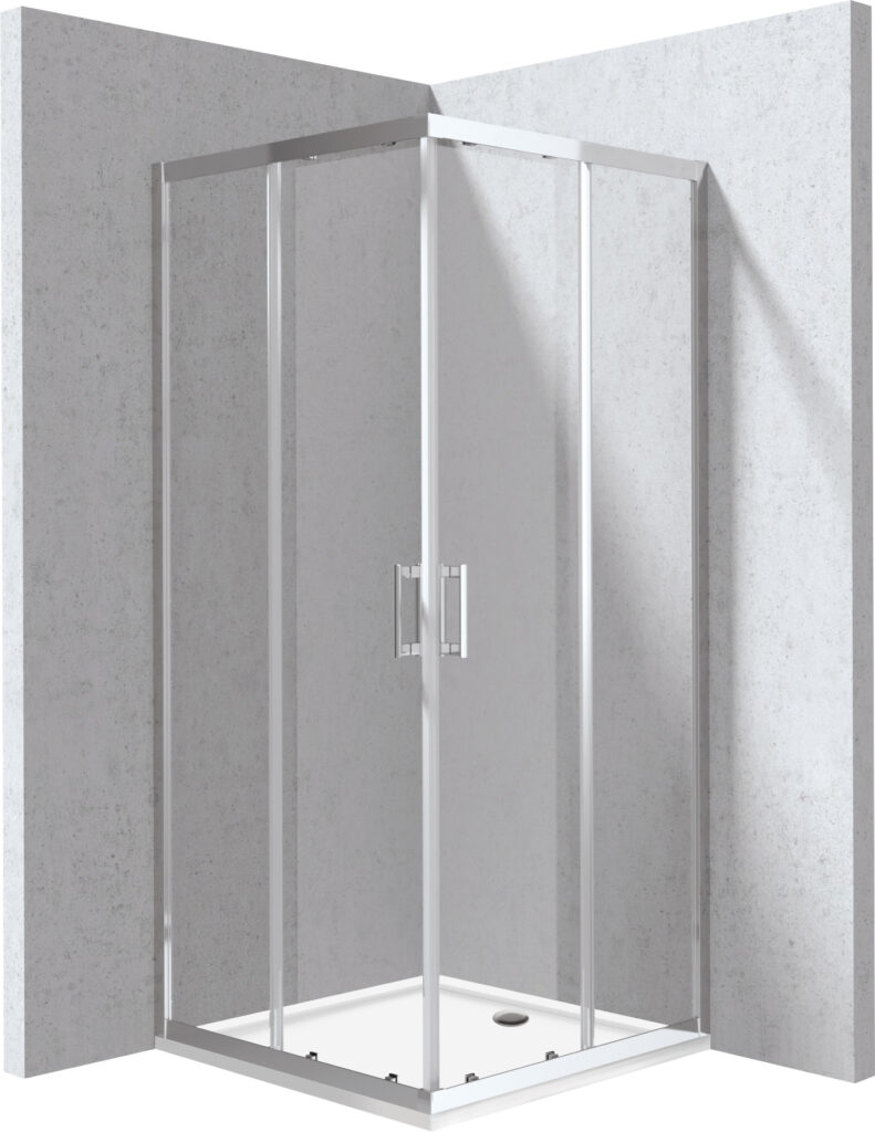 Kabina prysznicowa z brodzikiem kwadratowa 90×90 cm