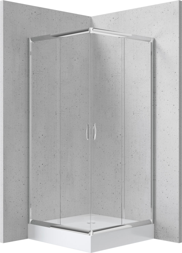 Kabina prysznicowa z brodzikiem kwadratowa 80×80 cm