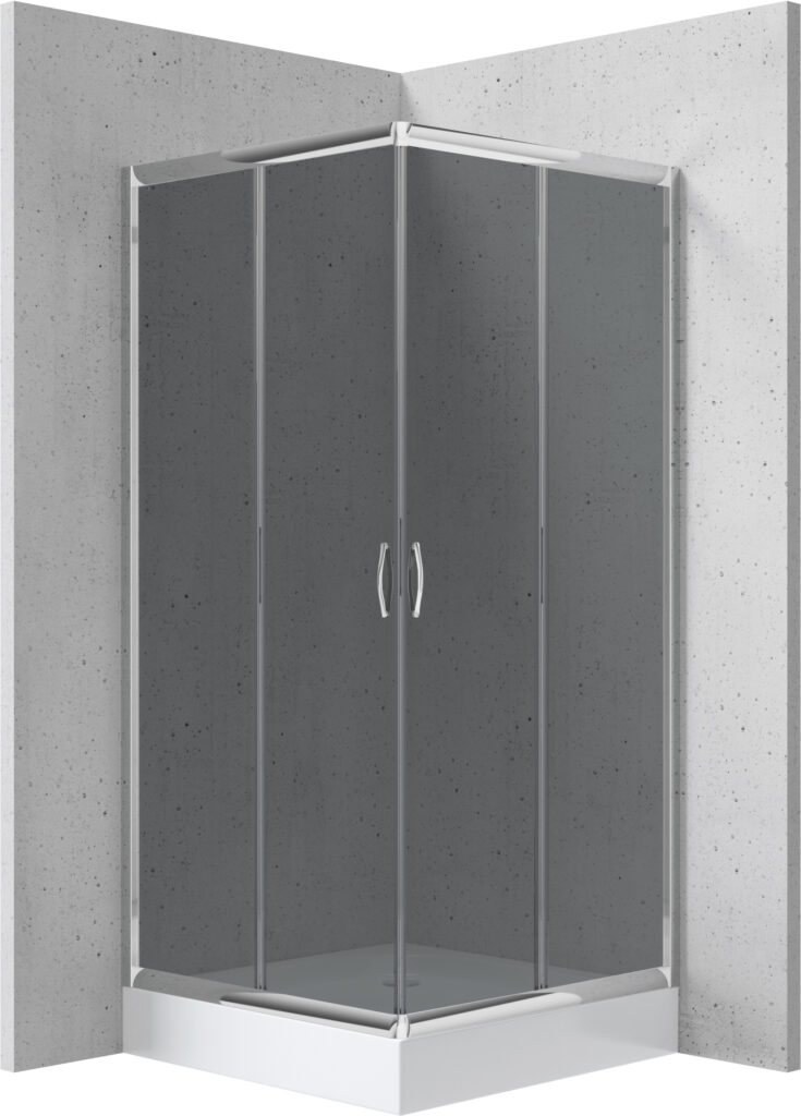 Kabina prysznicowa z brodzikiem kwadratowa 90×90 cm
