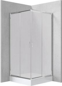 Kabina prysznicowa z brodzikiem kwadratowa 90×90 cm