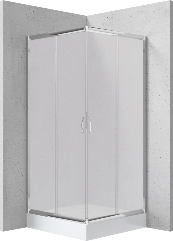 Kabina prysznicowa z brodzikiem kwadratowa 80×80 cm