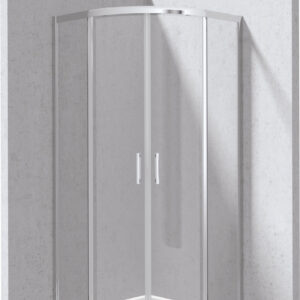 Kabina prysznicowa z brodzikiem półokrągła 90×90 cm