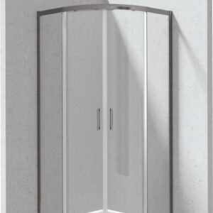 Kabina prysznicowa z brodzikiem półokrągła 80×80 cm