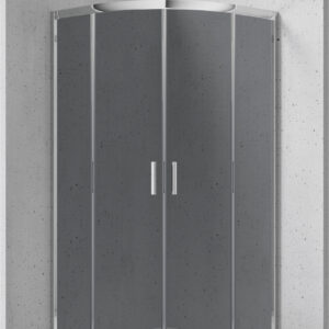 Kabina prysznicowa z brodzikiem półokrągła 90×90 cm