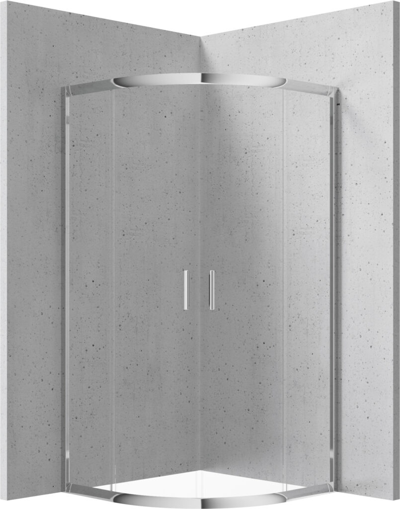 Kabina prysznicowa półokrągła 80×80 cm