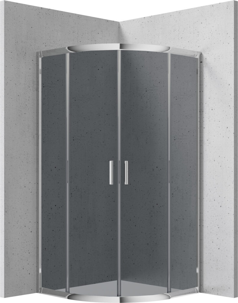 Kabina prysznicowa półokrągła 80×80 cm