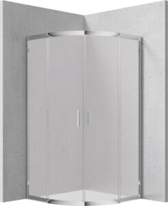 Kabina prysznicowa półokrągła 90×90 cm – wysokość 170 cm