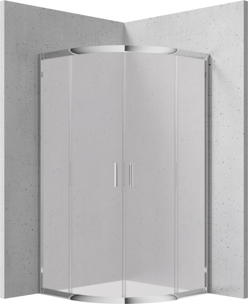 Kabina prysznicowa półokrągła 80×80 cm – wysokość 170 cm