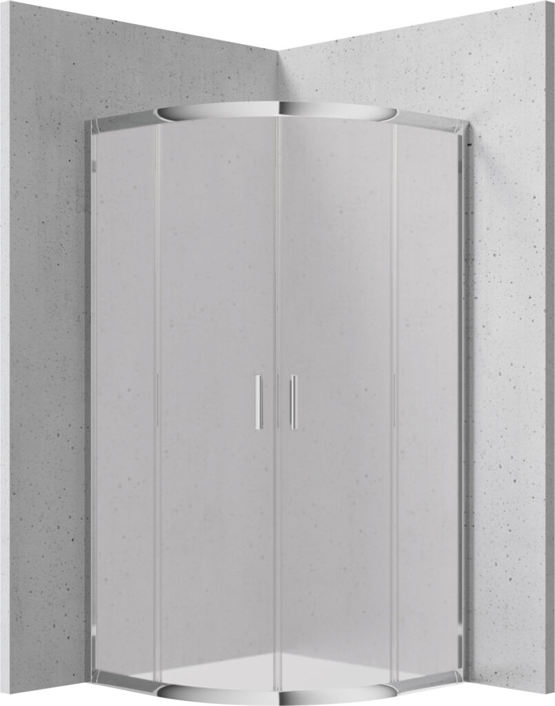Kabina prysznicowa półokrągła 80×80 cm