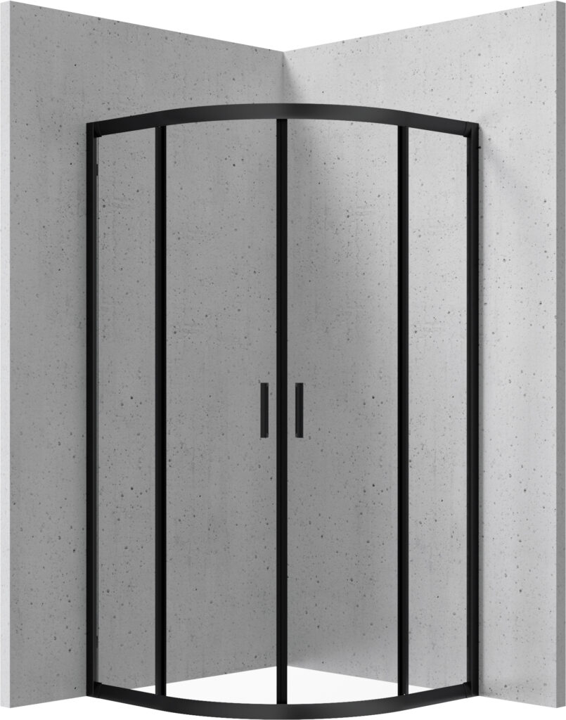 Kabina prysznicowa półokrągła 90×90 cm