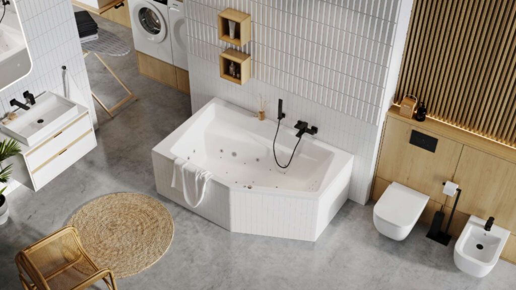 Riko stojak na papier ze szczotką, czarny mat