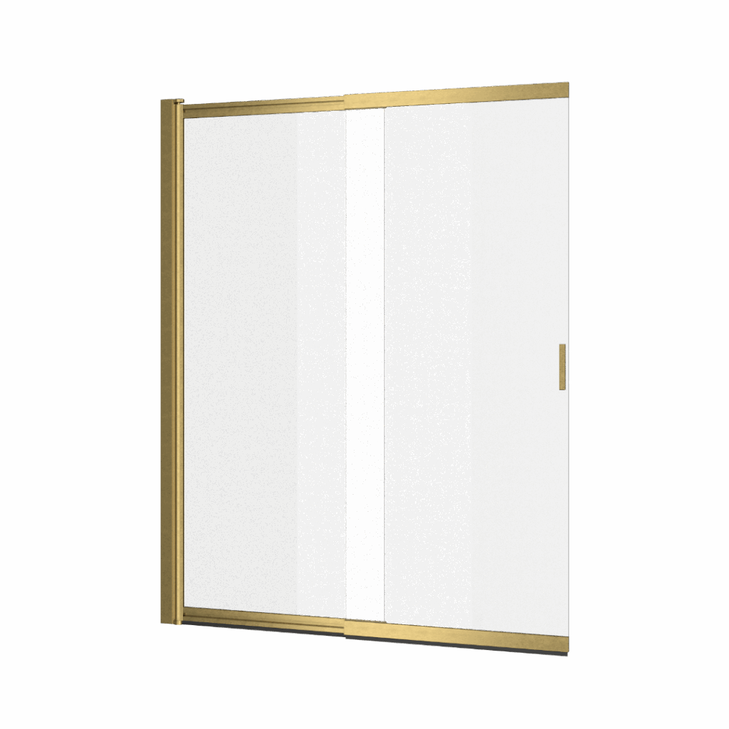 Liner parawan nawannowy 110×140 cm rozsuwany 2-częściowy lewy / prawy, złoty szczotkowany