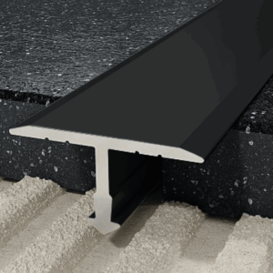 Profil T fugowy 18 mm, długość 250 cm aluminiowy, malowany proszkowo, czarny mat