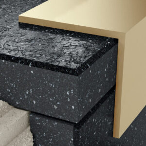 Profil V kątowy 30×30 mm, długość 250 cm aluminiowy, elektropoler złoty