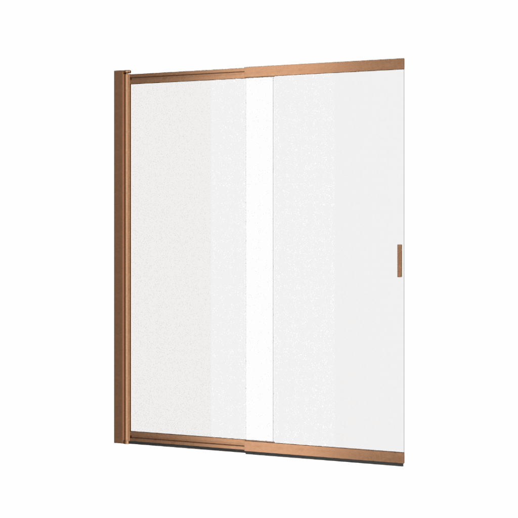 Liner parawan nawannowy 110×140 cm rozsuwany 2-częściowy lewy / prawy, miedziany szczotkowany
