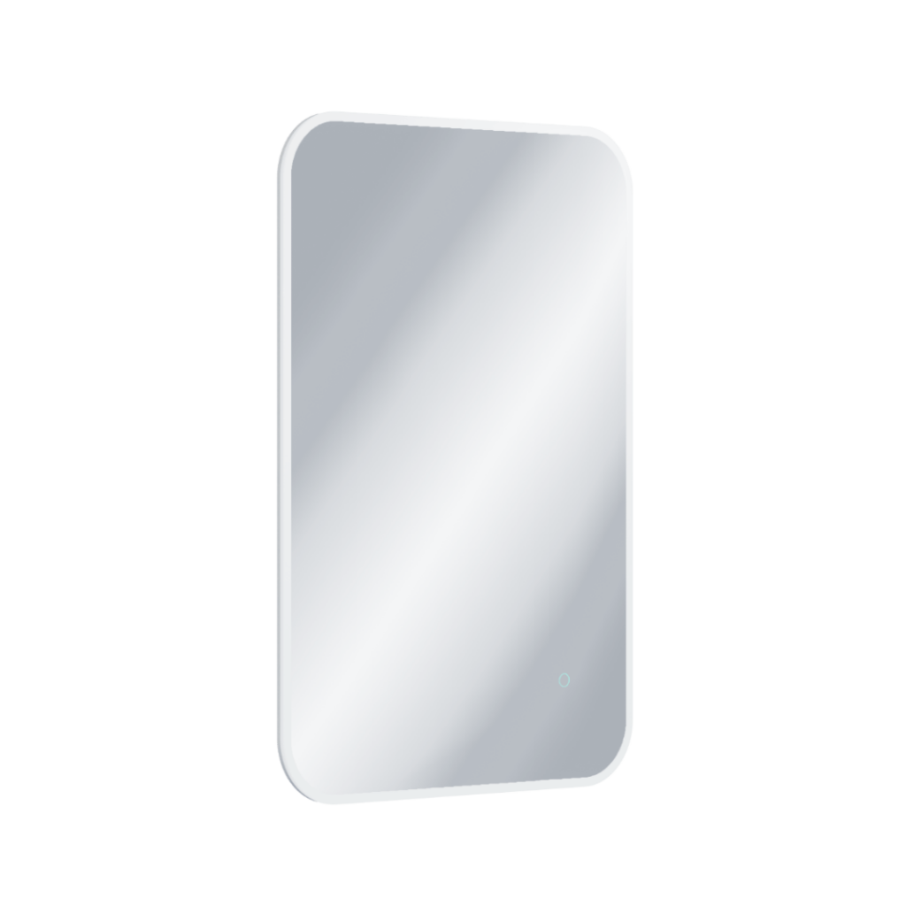 Lumiro lustro łazienkowe 100×60 cm prostokątne, oświetlenie LED mata grzewcza, rama akrylowa