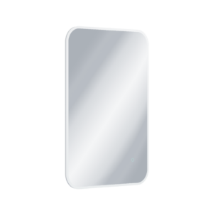 Lumiro lustro łazienkowe 100×60 cm prostokątne, oświetlenie LED mata grzewcza, rama akrylowa