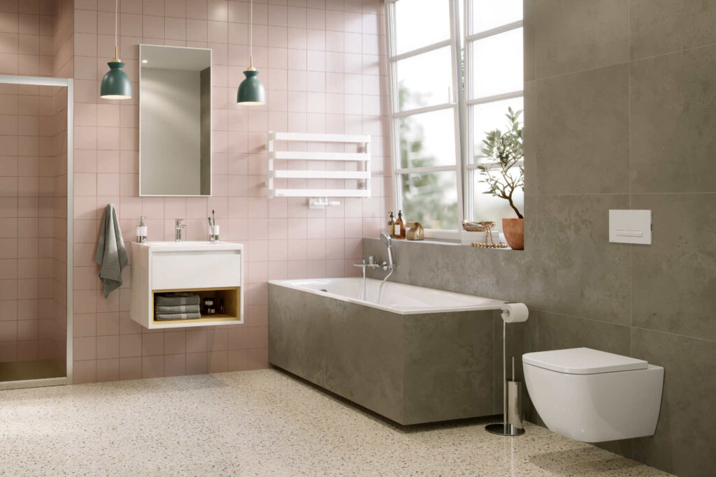 Meteor grzejnik łazienkowy wannowy 46×80 cm, biały soft