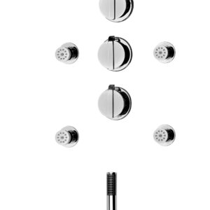 Zestaw prysznicowy podtynkowy z baterią termostatyczną