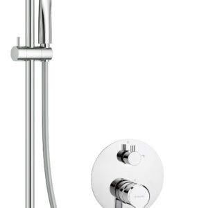 Zestaw prysznicowy podtynkowy z wylewką wannową