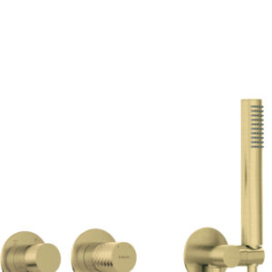 Zestaw prysznicowy podtynkowy z główką prysznicową – z baterią poziomą