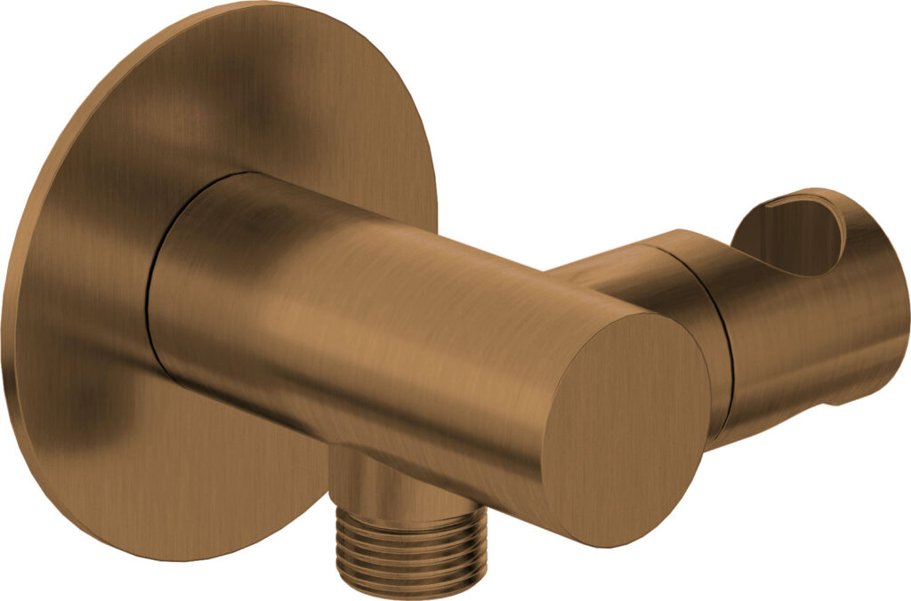 Przyłącze kątowe okrągłe z uchwytem na słuchawkę