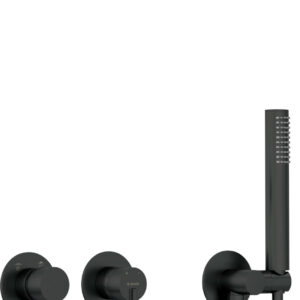 Zestaw prysznicowy podtynkowy z główką prysznicową – z baterią poziomą