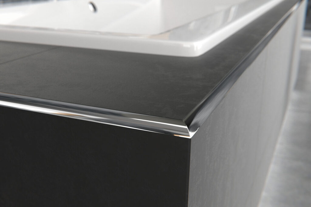 Profil C krawędziowy 12 mm długość 250 cm, aluminiowy, anodowany złoty