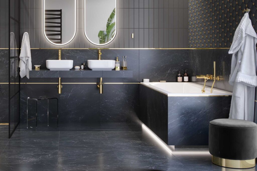 Profil PROFILED oświetleniowy z blendą 15 mm, długość 250 cm, aluminiowy, anodowany srebrny