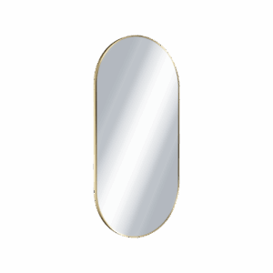 Revia lustro łazienkowe 100x50cm owalne, złoty szczotkowany