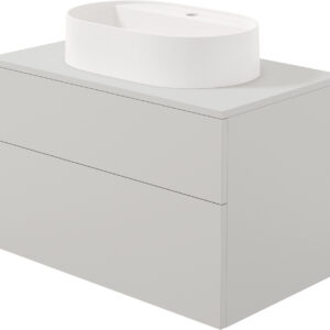 Szafka umywalkowa z umywalką granitową – 55×35 cm