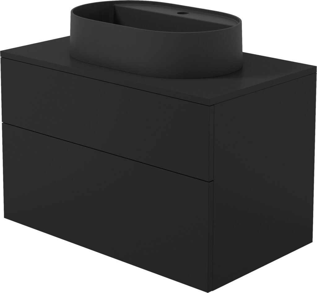 Szafka umywalkowa z umywalką granitową – 55×35 cm