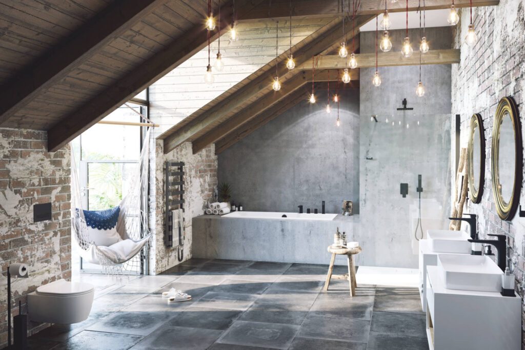 Tuto szafka wisząca 80 cm podumywalkowa z blatem, biały połysk/dąb