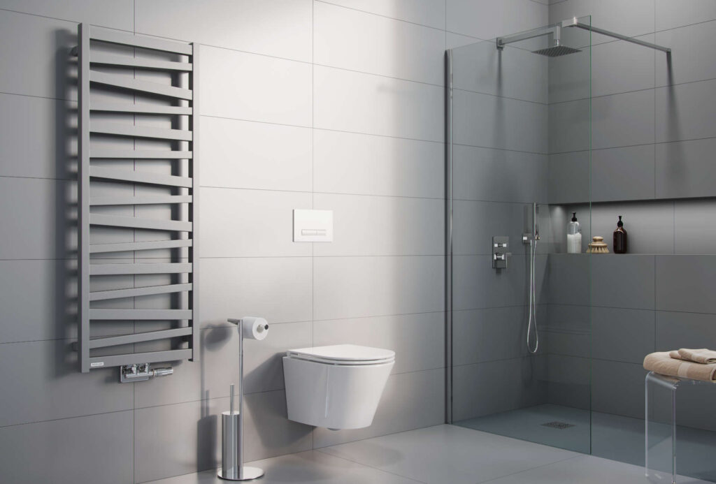 Vidoq walk-in ścianka prysznicowa prosta 100×200 cm, powłoka Clean Control, chrom