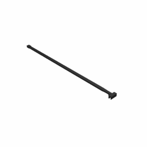 Vidoq wspornik kabiny walk-in 120 cm do docięcia, czarny mat