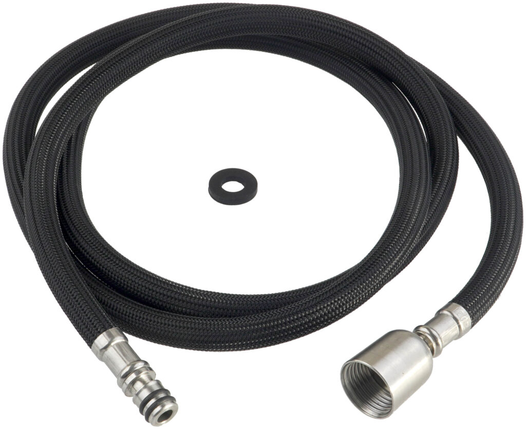 Wąż do baterii zlewozmywakowych z wyciąganą wylewką – nylonowy