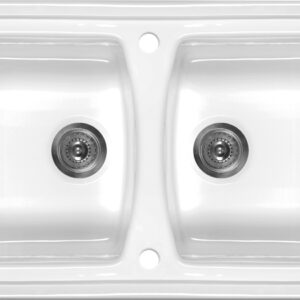 Zlewozmywak ceramiczny 2-komorowy