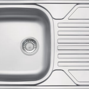 Zlewozmywak stalowy 1-komorowy z ociekaczem – odpływ 3.5″