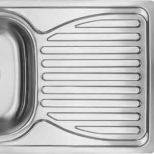 Zlewozmywak stalowy z baterią 1-komorowy z ociekaczem