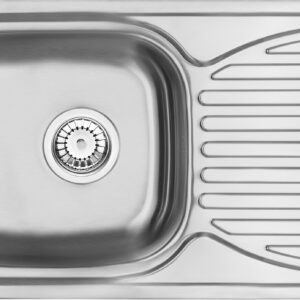 Zlewozmywak stalowy 1-komorowy z ociekaczem