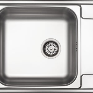 Zlewozmywak stalowy 1-komorowy z ociekaczem