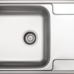 Zlewozmywak stalowy 1-komorowy z ociekaczem