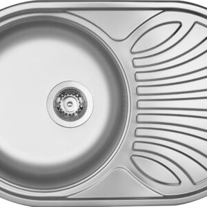 Zlewozmywak stalowy 1-komorowy z ociekaczem