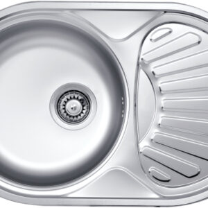 Zlewozmywak stalowy 1-komorowy z ociekaczem