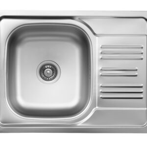 Zlewozmywak stalowy 1-komorowy z ociekaczem