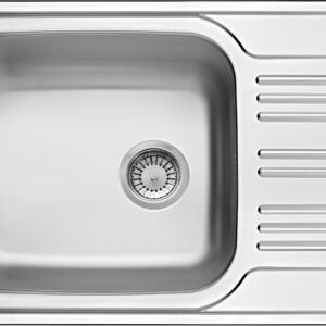 Zlewozmywak stalowy 1-komorowy z ociekaczem