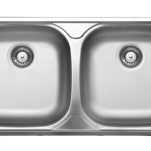 Zlewozmywak stalowy 2-komorowy