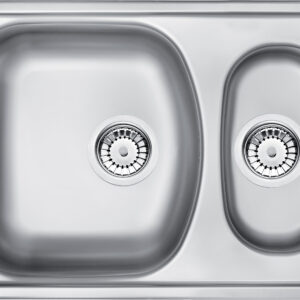 Zlewozmywak stalowy 1.5-komorowy